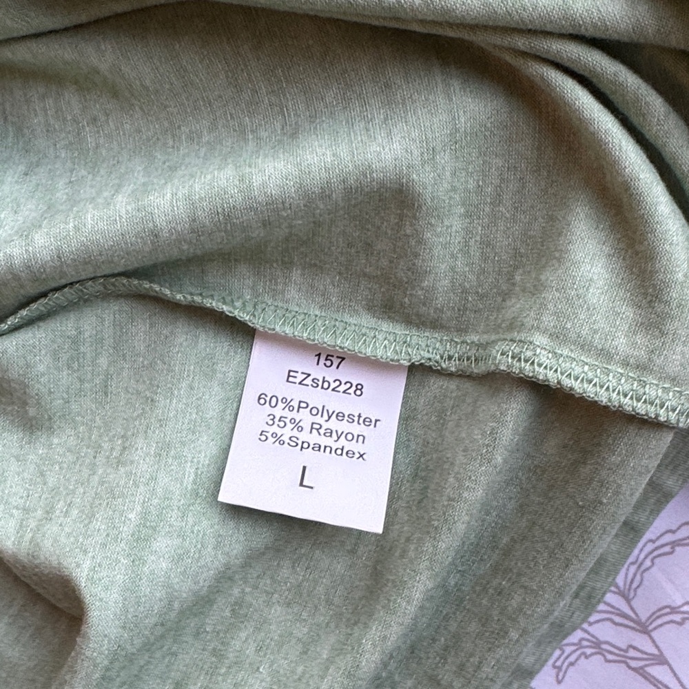 Sunbs light Green Long Sleeve Shirt - Picture 2 of 2